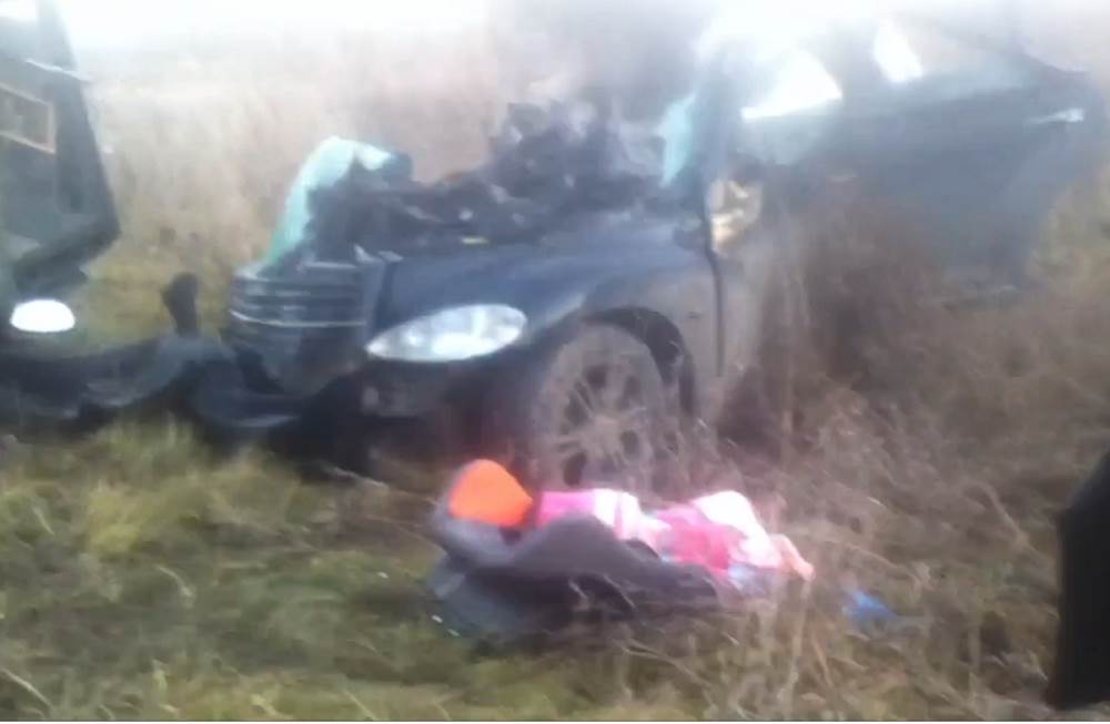 Водитель иномарки и ее 2-летняя дочь погибли на трассе под Кемерово