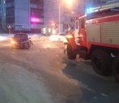 Столкновение автомобилей в Бердске с угрозой возгорания