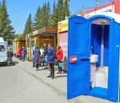 В Бердске на трёх остановках общественного транспорта есть биотуалеты