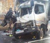 В Новосибирской области в столкновении двух грузовиков погиб один из водителей