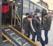 Тест-драйв автобуса с пандусом для инвалидов прошёл по дорогам Бердска