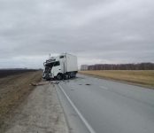 Велосипедист и водитель грузовика погибли в столкновении двух большегрузов в Новосибирской области