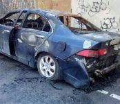 «Honda Accord» горела ночью в Бердске