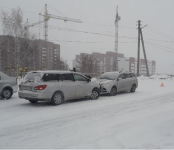 Первый февральский снежок спровоцировал несколько ДТП в Бердске