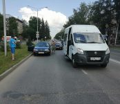 Маршрутка №14 попала в ДТП в центре Бердска