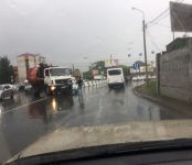 «Toyota Camry» попал под мусоровоз «МАЗ» в Бердске
