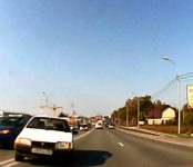 Вылетел на встречку: появилось видео ДТП с пострадавшим на трассе в Бердске