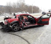 Выезд «Мазды» на «встречку» в Бердске закончился смертью водителя и госпитализацией пассажирки