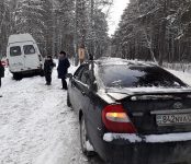 18-я маршрутка улетела в кювет в районе «Сибиряка» в Бердске