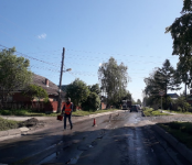 До окончания вечернего часа пик перекрыли улицу Красноармейская в Бердске