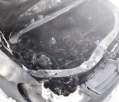«Немец» сгорел возле рынка в Бердске в лютый 40-градусный мороз
