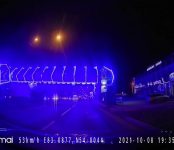 Автомобилисты Бердска против креативной подсветки нового пешеходного моста в Новом посёлке