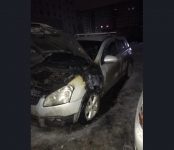 Минувшей ночью неизвестный злоумышленник подожёг иномарку в Бердске