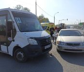 Маршрутка №14 устроила пробку на федеральной трассе в Бердске
