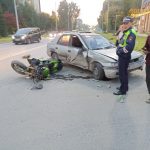 В сети появилось видео вчерашней аварии с 17-летним мотоциклистом в Бердске