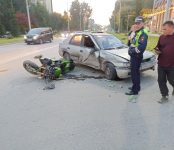В сети появилось видео вчерашней аварии с 17-летним мотоциклистом в Бердске