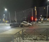 Ночной таран на трассе в районе новой транспортной развязки в Бердске обошёлся без пострадавших