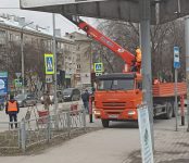 На перекрёстке Ленина-Ушакова начинается ремонт коллектора рухнувшего 2 апреля