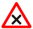 Знак 1.6 Пересечение равнозначных дорог
